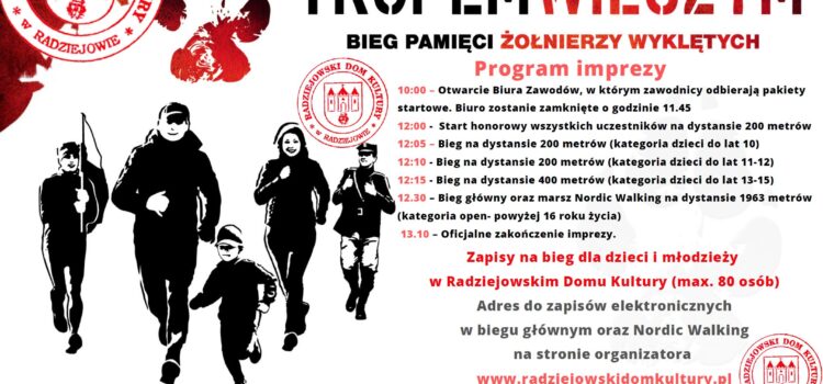 Program na IX edycje biegu Tropem Wilczym w Radziejowie