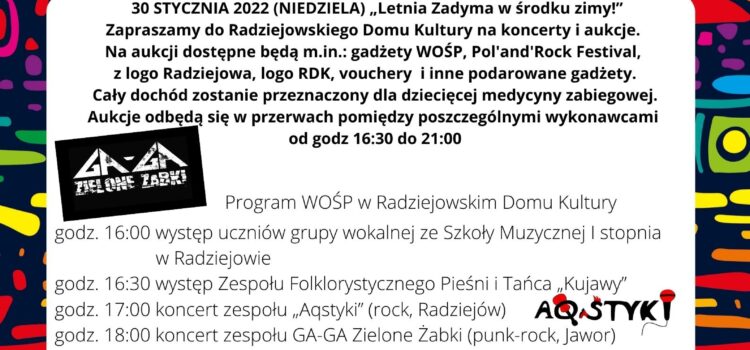 Program WOŚP – 30 stycznia 2022 r