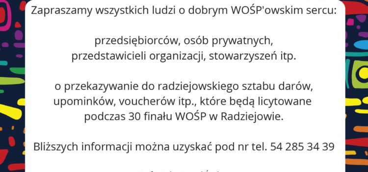 Wielki Finał 30. Wielkiej Orkiestry Świątecznej Pomocy