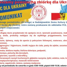Radziejowski Dom Kultury pomaga Ukrainie