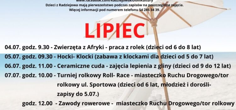 Program na wakacje – lipiec