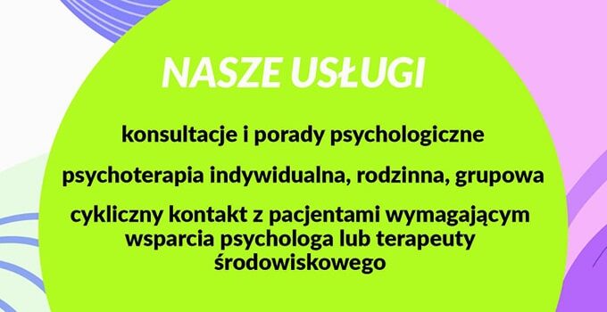 Usługi psychologa i psychoterapeuty w RDK