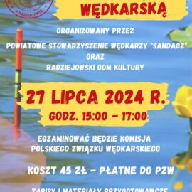 Egzamin na kartę wędkarską – 27 lipca