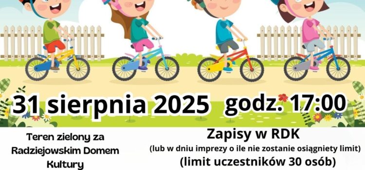Rowerowy mini-turniej dla dzieci i młodzieży! 31 sierpnia 2025