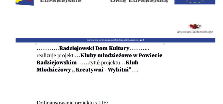 Działalność Klubu Młodzieżowego „Kreatywni – Wybitni”