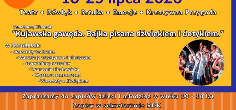 Lato w teatrze – bezpłatne półkolonie